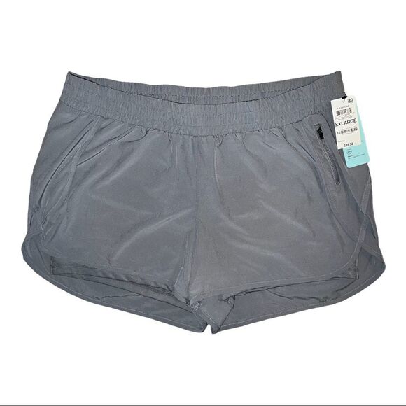Ideology Women's Mid Grey Storm Woven Performance Shorts Plus Size XXL NWT - Picture 1 of 6